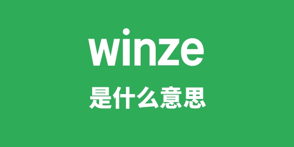 winze是什么意思