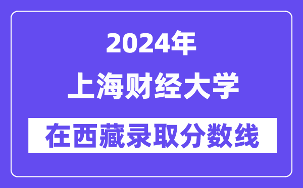 上海財(cái)經(jīng)大學(xué)2024年在西藏錄取分?jǐn)?shù)線一覽表(2025年參考)