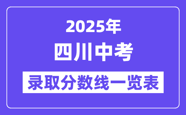 2025年四川中考錄取分數線一覽表,中考多少分能上高中？