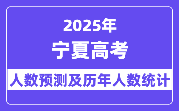 2025年寧夏高考人數預估多少?