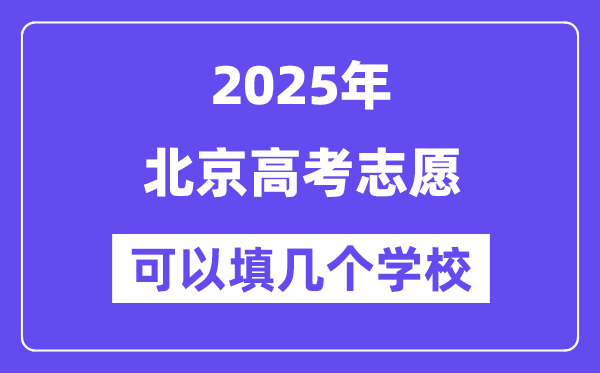 2025北京高考志愿可以填幾個學校？附詳細填報流程