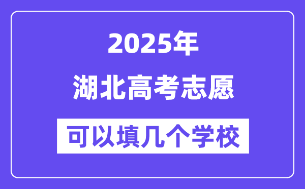 2025湖北高考志愿可以填幾個(gè)學(xué)校？附詳細(xì)填報(bào)流程